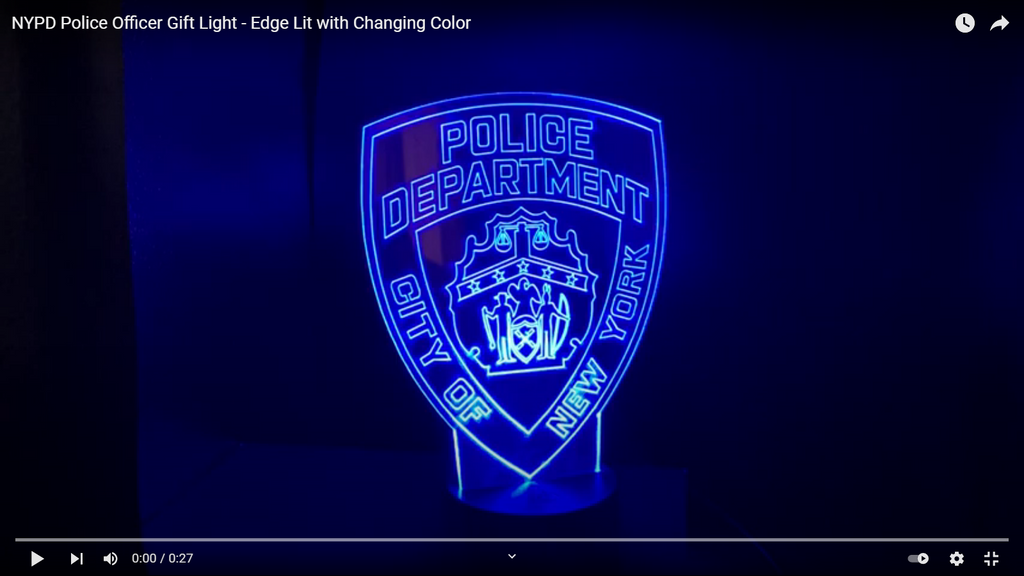 Click to see how the Police Officer Gift Light cycles through different colors.
