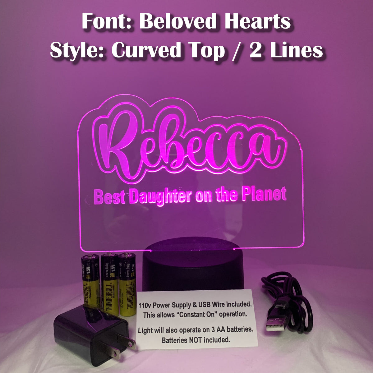 Name Led Gift Personalized Name LED Gift Lights – PremierDisplayInc