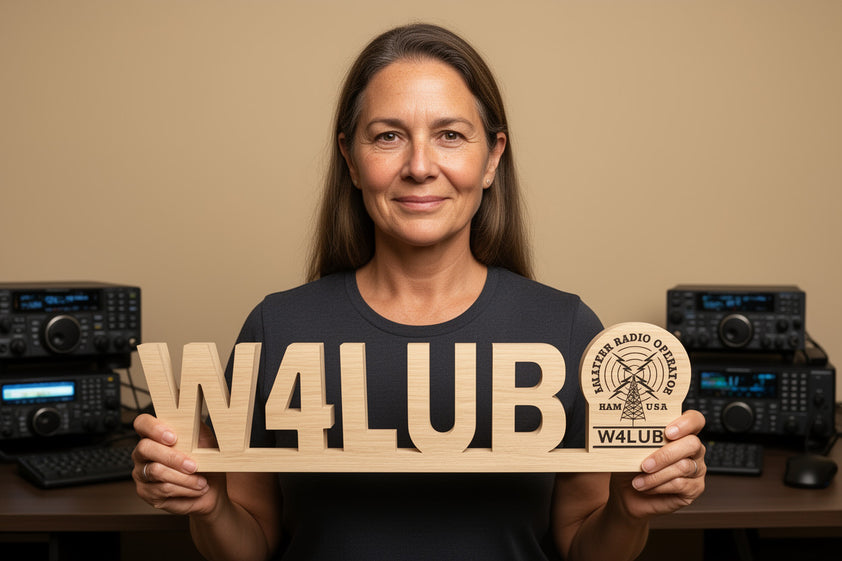 Premium Personalized Wood HAM Call Sign – PremierDisplayInc
