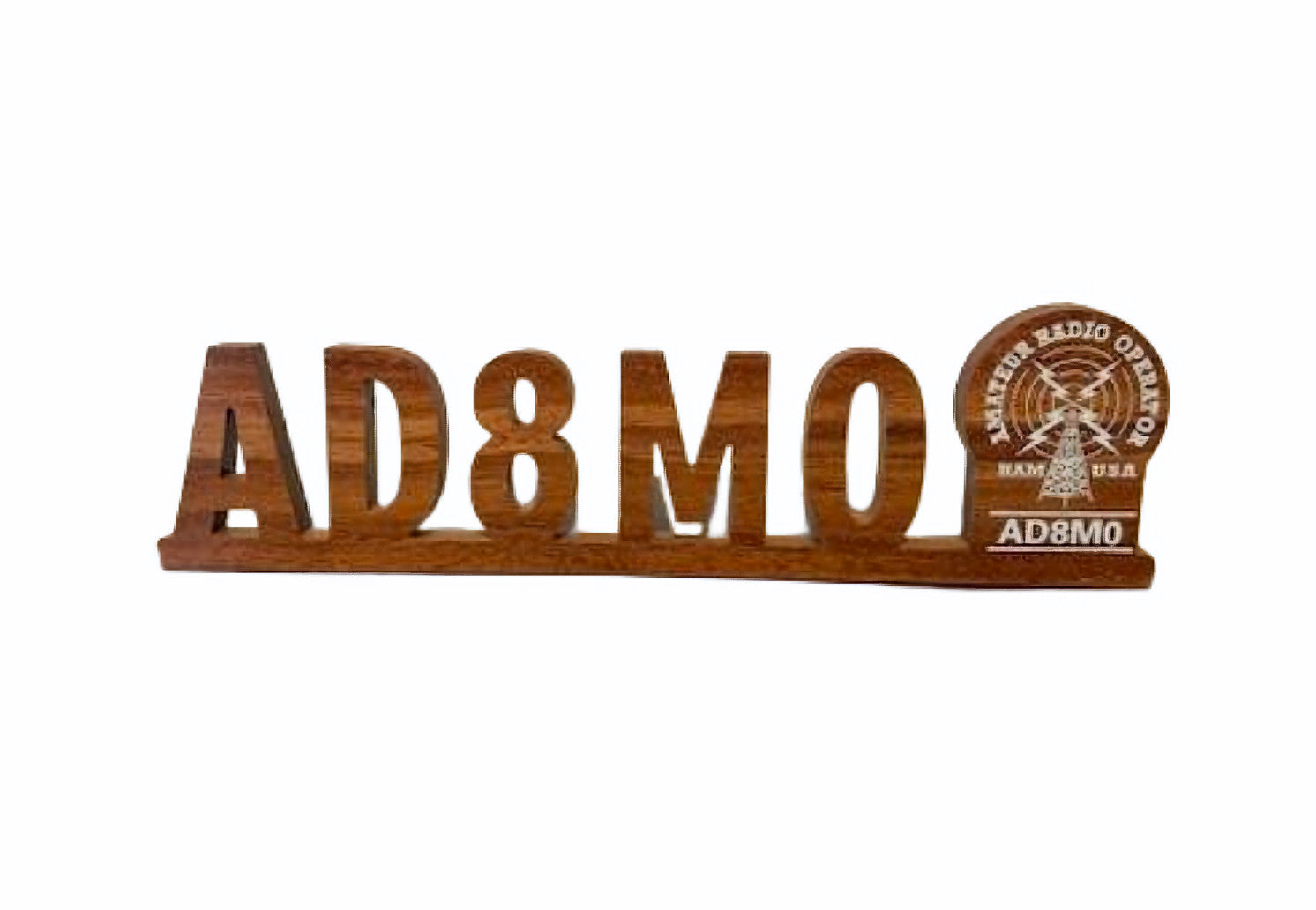 Personal Call Sign Premium Personalized Wood HAM Call Sign – PremierDisplayInc