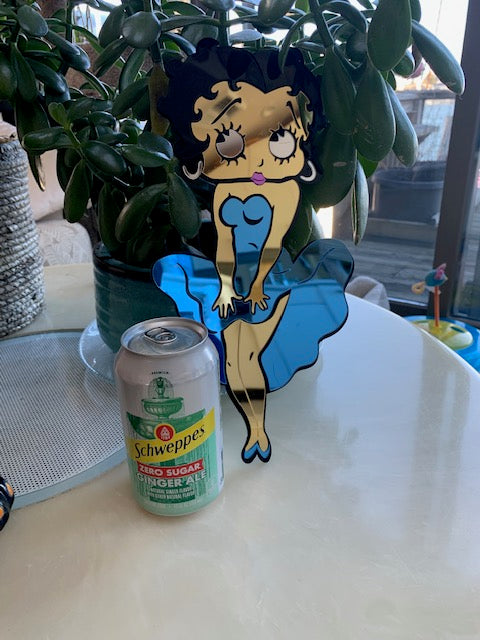 Betty Boop Dress Acrylic Wall Hanging. Circa 1985. Limited Collector's Edition. PremierDisplayInc Betty Boop Dress Acrylic Wall Hanging. Circa 1985. Limited Collector's Edition. PremierDisplayInc
