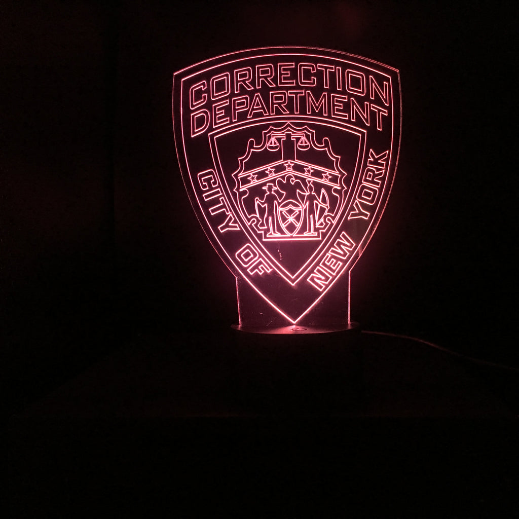 NYC Police Corrections Gift Light (Maroon)