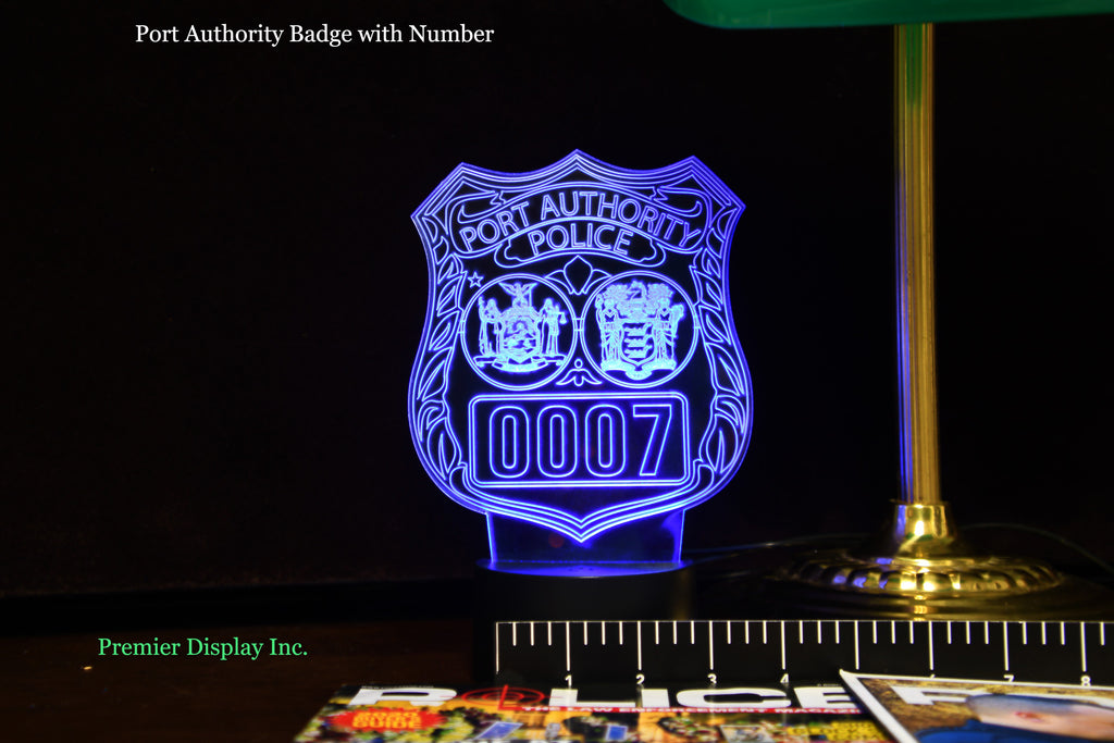 Port Authority Police Badge Gift Light (Blue)